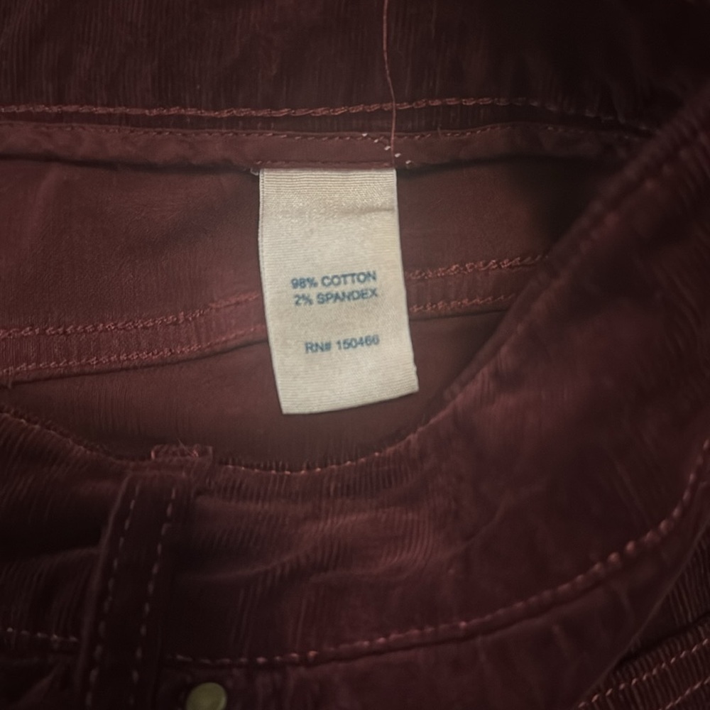 Burgundy Corduroy Short Skirt by Market& Spruce - Size Petite 12 - Picture 6 of 7